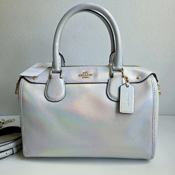 NWT Coach Holographic Mini Bennett Satchel - Picture 6 of 15